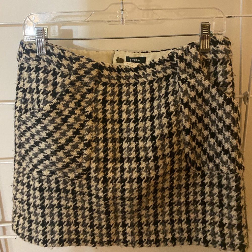 J. Crew wool plaid skirt size 4